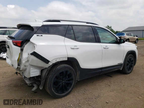 2020 GMC Terrain SLE z VIN 3GKALMEV4LL209390, wystawiony jako Copart lot #59843125 z przebiegiem 91 773 mil mil oraz Szkoda całkowita • Salvage title. Historia ofert i sprzedaży dostępna na DreamBid. Obrazek 3.