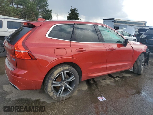 2018 Volvo XC60 R-Design with VIN LYV102RM1JB113465, listed as a Copart auction lot 46440185 with 62,646 mi miles and Salvage Title. Bid and sale history available at carsss.com. Image 3.