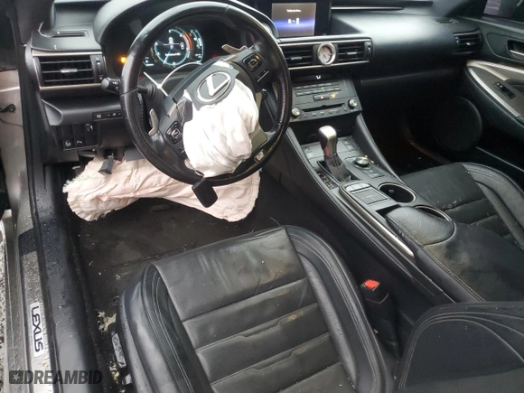 2016 Lexus RC 200t with VIN JTHHA5BC0G5003724, listed as a Copart auction lot 43280825 with 123,171 mi miles and Salvage Title. Bid and sale history available at carsss.com. Image 8.