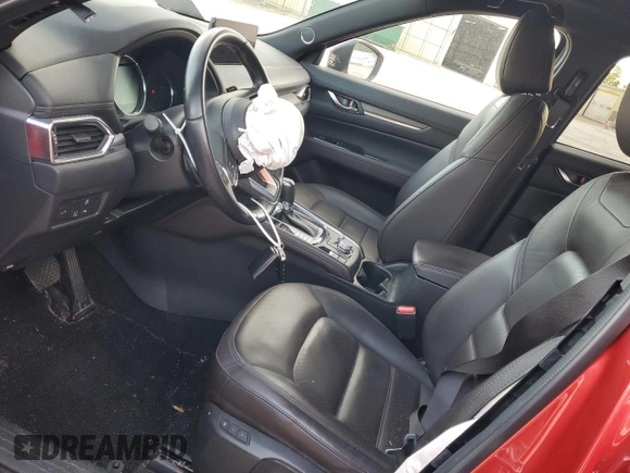 2023 Mazda CX-5 Signature with VIN JM3KFBXY5P0289361, listed as a Copart auction lot 80130214 with 17,464 mi miles and Salvage Title. Bid and sale history available at carsss.com. Image 7.