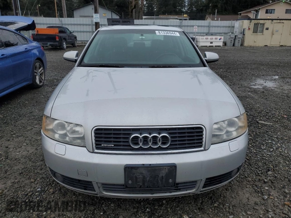 2005 Audi A4 1.8T SE with VIN WAULC68E35A052180, listed as a Copart auction lot 81336944 with 195,770 mi miles and Salvage Title. Bid and sale history available at carsss.com. Image 5.