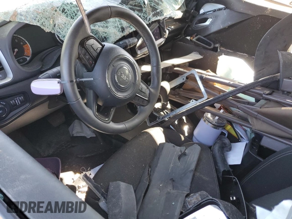 2021 Jeep Renegade 80th Anniversary with VIN ZACNJDBB3MPM38405, listed as a Copart auction lot 57066995 with Not provided miles and Salvage title. Bid and sale history available at DreamBid. Image 8.