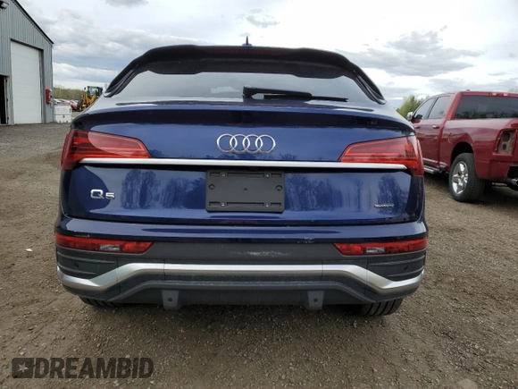 2023 Audi Q5 Sportback S line Premium with VIN WA14AAFY5P2127823, listed as a Copart auction lot 52159404 with 17,094 mi miles and Salvage title. Bid and sale history available at DreamBid. Image 6.