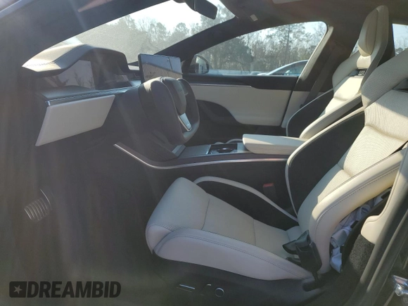 2024 Tesla Model S Plaid с VIN 5YJSA1E66RF544459, выставлен на аукционе Copart как лот 44743565 с пробегом Не указан миль и Списание • Salvage title. История ставок и продаж доступна на DreamBid. Изображение 7.