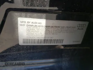 2008 Audi A4 2.0T с VIN WAUDF78E08A010720, выставлен на аукционе Copart как лот 56664785 с пробегом 203 215 миль миль и Списание • Salvage title. История ставок и продаж доступна на DreamBid. Изображение 12.