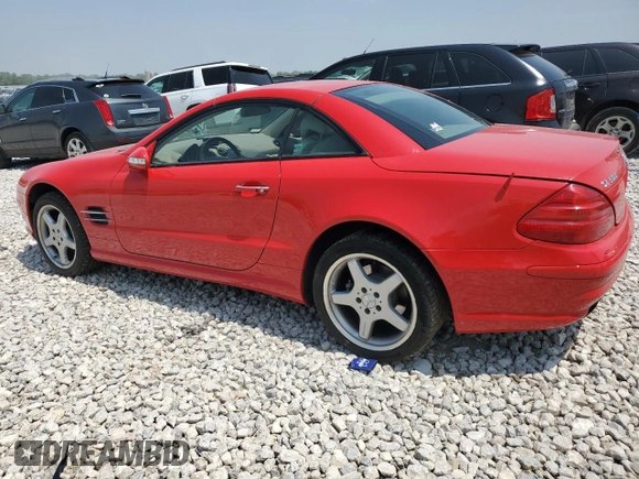 2003 Mercedes-Benz SL 500 with VIN WDBSK75F83F020313, listed as a Copart auction lot 60667045 with 43,119 mi miles and Clean title. Bid and sale history available at DreamBid. Image 2.