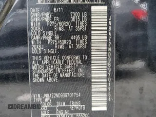 2011 Infiniti QX56 8-passenger с VIN JN8AZ2ND9B9701754, выставлен на аукционе Copart как лот 57916715 с пробегом 216 613 миль миль и Чистый • Clean title. История ставок и продаж доступна на DreamBid. Изображение 13.