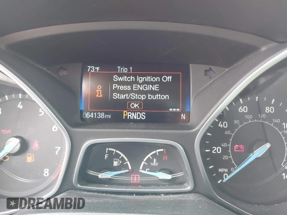 2017 Ford Focus Titanium with VIN 1FADP3N2XHL230766, listed as a IAAI auction lot 42386275 with 64,138 mi miles and . Bid and sale history available at DreamBid. Image 7.