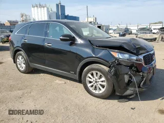 2019 Kia Sorento LX with VIN 5XYPGDA36KG574125, listed as a Copart auction lot 75682494 with 74,344 mi miles and Salvage Title. Bid and sale history available at DreamBid. Image 4.