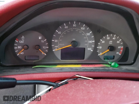 2002 Mercedes-Benz CLK 320/430 with VIN WDBLJ70G12F198831, listed as a Copart auction lot 73933824 with Not Provided miles and Salvage Title. Bid and sale history available at DreamBid. Image 9.