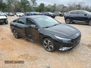 2021 Hyundai Elantra Limited with VIN KMHLP4AGXMU152289, listed as a Copart auction lot 46085895 with 96,977 mi miles and Salvage Title. Bid and sale history available at DreamBid. Image 4.