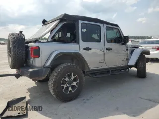 2018 Jeep Wrangler Unlimited Rubicon with VIN 1C4HJXFG4JW236436, listed as a Copart auction lot 60782365 with Not provided miles and Salvage title. Bid and sale history available at DreamBid. Image 3.