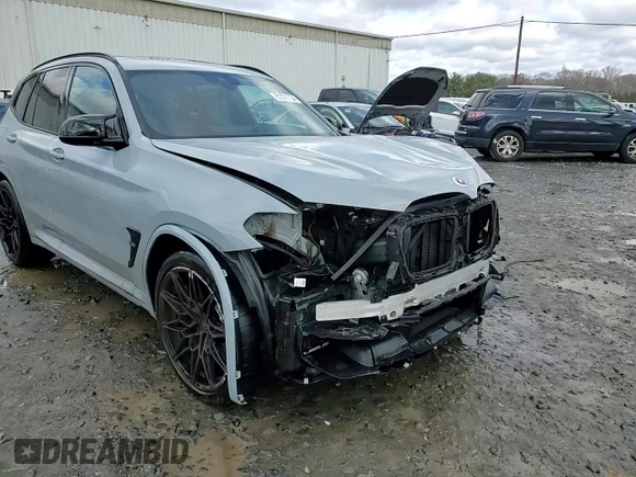 2023 BMW X3 M with VIN 5YM13EC02P9S08561, listed as a Copart auction lot 81371134 with 15,589 mi miles and Salvage title. Bid and sale history available at DreamBid. Image 15.