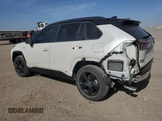 2021 Toyota RAV4 Hybrid XSE with VIN 4T3E6RFV2MU047334, listed as a Copart auction lot 49154605 with 33,588 mi miles and Salvage Title. Bid and sale history available at carsss.com. Image 2.
