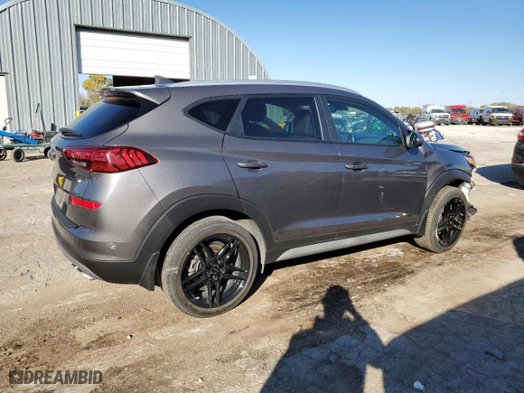 2020 Hyundai Tucson Sport with VIN KM8J33AL2LU171721, listed as a Copart auction lot 78842534 with 41,189 mi miles and Salvage Title. Bid and sale history available at carsss.com. Image 3.