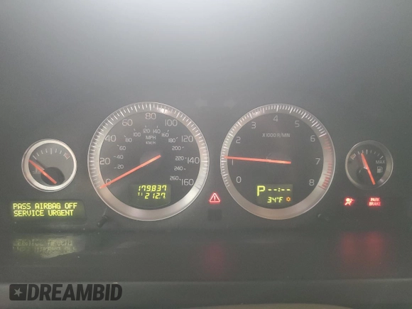 2008 Volvo XC90 V8 with VIN YV4CZ852281473252, listed as a Copart auction lot 87703455 with 179,837 mi miles and Salvage Title. Bid and sale history available at carsss.com. Image 9.