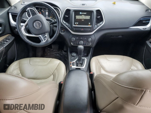 2017 Jeep Cherokee Limited with VIN 1C4PJMDBXHW537028, listed as a Copart auction lot 43150265 with 150,946 mi miles and Salvage Title. Bid and sale history available at carsss.com. Image 8.