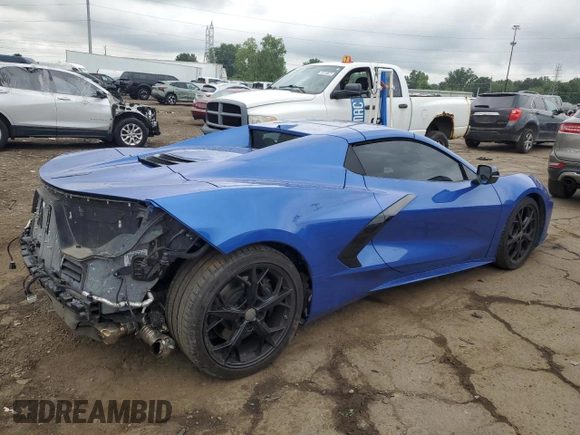 2021 Chevrolet Corvette 2LT with VIN 1G1YB3D48M5124739, listed as a Copart auction lot 65192324 with 38,415 mi miles and Clean Title. Bid and sale history available at carsss.com. Image 3.