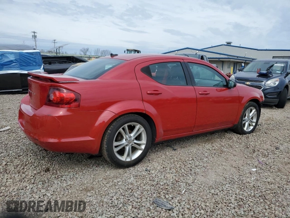 2014 Dodge Avenger SE with VIN 1C3CDZAB0EN166815, listed as a Copart auction lot 53706095 with 136,343 mi miles and Salvage Title. Bid and sale history available at carsss.com. Image 3.
