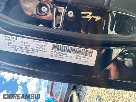 2017 Chrysler 300 S Alloy Edition with VIN 2C3CCABT6HH612734, listed as a Copart auction lot 50622495 with 75,688 mi miles and Salvage Title. Bid and sale history available at DreamBid. Image 15.