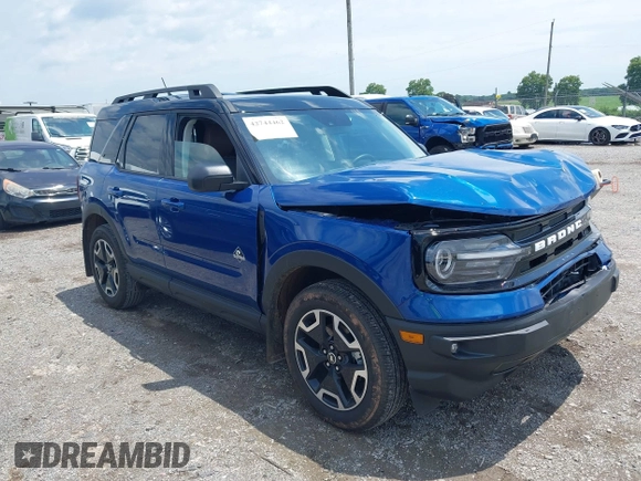 2024 Ford Bronco Sport Outer Banks with VIN 3FMCR9C64RRE54350, listed as a IAAI auction lot 42744462 with 5,971 mi miles and . Bid and sale history available at DreamBid. Image 1.