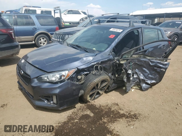 2017 Subaru Impreza Special Sports with VIN 4S3GTAL64H1713775, listed as a Copart auction lot 70824674 with 89,742 mi miles and Salvage title. Bid and sale history available at DreamBid. Image 1.