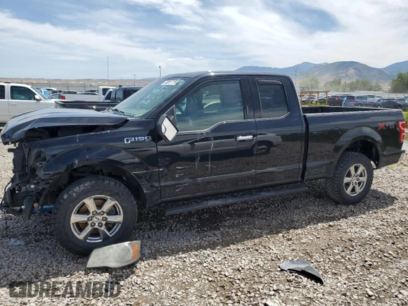 2018 Ford F-150 XL with VIN 1FTEX1EP1JKF38242, listed as a Copart auction lot 53517715 with 134,371 mi miles and Salvage title. Bid and sale history available at DreamBid. Image 1.