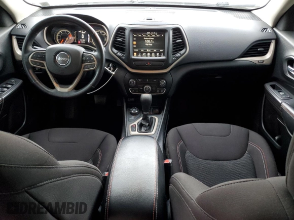 2017 Jeep Cherokee Latitude with VIN 1C4PJMCB4HW555848, listed as a Copart auction lot 53298155 with 71,394 mi miles and Salvage Title. Bid and sale history available at carsss.com. Image 8.