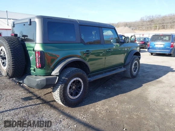 2022 Ford Bronco with VIN 1FMEE5DP9NLB56714, listed as a IAAI auction lot 41766648 with 44,970 mi miles and . Bid and sale history available at DreamBid. Image 4.