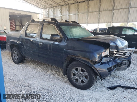 2012 Honda Ridgeline RT with VIN 5FPYK1F21CB458655, listed as a Copart auction lot 73167424 with 134,725 mi miles and Salvage title. Bid and sale history available at DreamBid. Image 4.