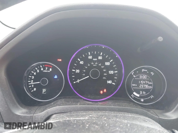 2016 Honda HR-V EX-L w/Navi with VIN 3CZRU6H74GM750874, listed as a IAAI auction lot 41990697 with 115,474 mi miles. Bid and sale history available at carsss.com. Image 7.