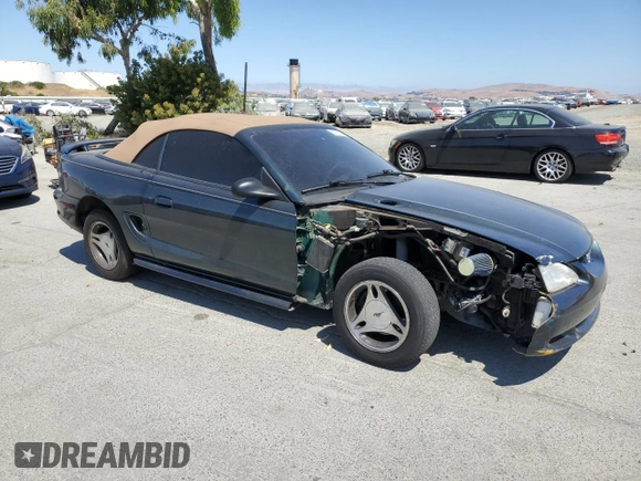 1998 Ford Mustang with VIN 1FAFP4447WF156297, listed as a Copart auction lot 60757265 with 61,296 mi miles and Salvage title. Bid and sale history available at DreamBid. Image 4.