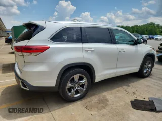 2017 Toyota Highlander Limited with VIN 5TDYZRFH1HS227670, listed as a Copart auction lot 62749185 with 90,602 mi miles and Salvage title. Bid and sale history available at DreamBid. Image 3.
