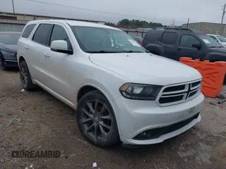 2017 Dodge Durango GT with VIN 1C4RDHDG9HC814076, listed as a IAAI auction lot 41647776 with 166,073 mi miles and . Bid and sale history available at carsss.com. Image 1.