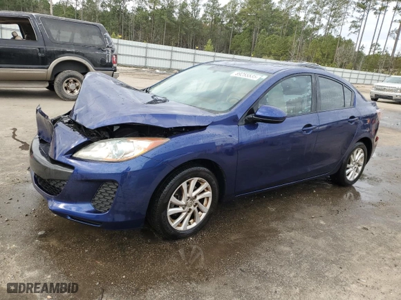 2012 Mazda Mazda3 i Grand Touring with VIN JM1BL1W77C1666099, listed as a Copart auction lot 89255535 with 266,941 mi miles and Salvage Title. Bid and sale history available at carsss.com. Image 1.