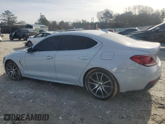 2020 Genesis G70 2.0T with VIN KMTG44LA8LU045281, listed as a Copart auction lot 88885995 with 68,222 mi miles and Salvage title. Bid and sale history available at DreamBid. Image 2.