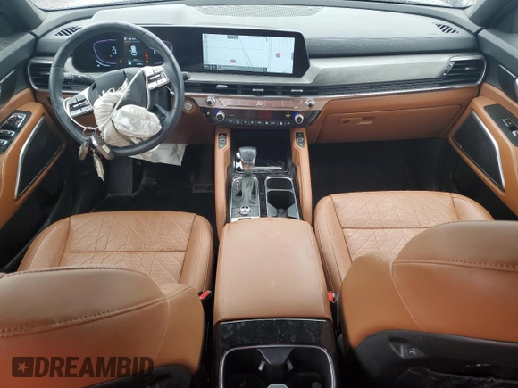 2023 Kia Telluride EX X-Line with VIN 5XYP3DGC7PG404463, listed as a Copart auction lot 49808315 with 24,306 mi miles and Salvage title. Bid and sale history available at DreamBid. Image 8.