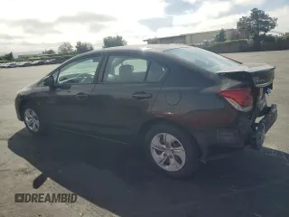 2013 Honda Civic LX with VIN 19XFB2F52DE214133, listed as a Copart auction lot 53840825 with 133,959 mi miles and Salvage Title. Bid and sale history available at DreamBid. Image 2.
