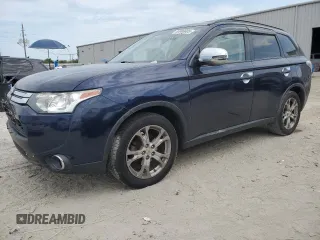 2015 Mitsubishi Outlander SE with VIN JA4AZ3A39FZ005622, listed as a Copart auction lot 55996605 with 121,285 mi miles and Salvage title. Bid and sale history available at DreamBid. Image 1.