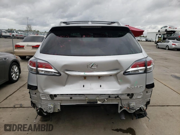 2013 Lexus RX 350 with VIN 2T2BK1BA5DC171252, listed as a Copart auction lot 51543285 with 82,220 mi miles and Salvage Title. Bid and sale history available at carsss.com. Image 6.