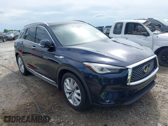 2019 Infiniti QX50 Essential with VIN 3PCAJ5M12KF118394, listed as a IAAI auction lot 42210552 with 98,068 mi miles and . Bid and sale history available at DreamBid. Image 1.