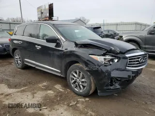 2013 Infiniti JX35 with VIN 5N1AL0MM0DC330861, listed as a Copart auction lot 45128415 with 146,219 mi miles and Salvage Title. Bid and sale history available at DreamBid. Image 4.