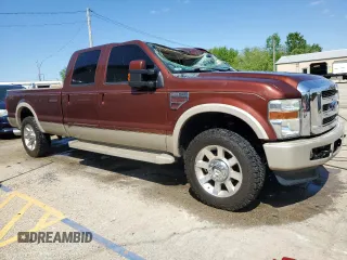 2008 Ford F-250 XL with VIN 1FTSW21R88ED64987, listed as a Copart auction lot 56030705 with 149,351 mi miles and Salvage title. Bid and sale history available at DreamBid. Image 4.