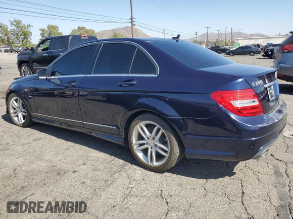 2012 Mercedes-Benz C 250 Sport with VIN WDDGF4HB6CR214751, listed as a Copart auction lot 61271155 with 133,097 mi miles and Clean title. Bid and sale history available at DreamBid. Image 2.