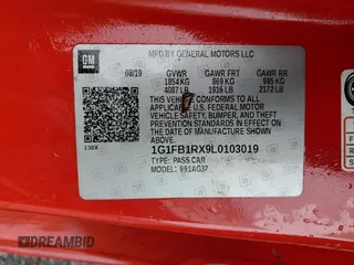 2020 Chevrolet Camaro 1LS z VIN 1G1FB1RX9L0103019, wystawiony jako Copart lot #59582715 z przebiegiem 54 890 mil mil oraz Czysty tytuł • Clean title. Historia ofert i sprzedaży dostępna na DreamBid. Obrazek 12.