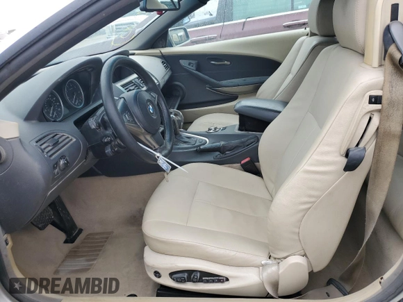 2005 BMW 6 Series 645Ci with VIN WBAEK73495B323494, listed as a Copart auction lot 75930244 with 85,774 mi miles and Salvage Title. Bid and sale history available at DreamBid. Image 7.