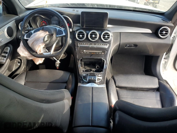 2017 Mercedes-Benz C 300 with VIN WDDWK4JB2HF541089, listed as a Copart auction lot 77261584 with 84,436 mi miles and Salvage Title. Bid and sale history available at DreamBid. Image 8.