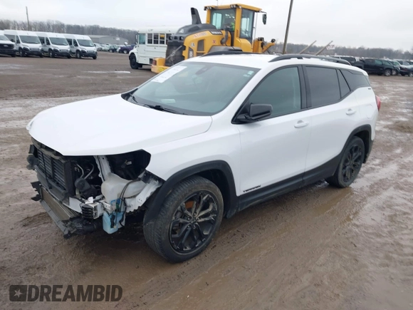 2021 GMC Terrain SLE with VIN 3GKALMEV7ML386078, listed as a IAAI auction lot 40896797 with 60,611 mi miles and . Bid and sale history available at carsss.com. Image 17.
