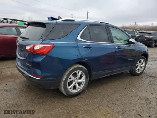 2020 Chevrolet Equinox Premier with VIN 2GNAXNEV7L6179688, listed as a Copart auction lot 43816605 with 53,697 mi miles and Salvage Title. Bid and sale history available at carsss.com. Image 3.