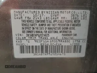 2018 Nissan Sentra SR with VIN 3N1AB7AP9JY214675, listed as a Copart auction lot 53958805 with 88,585 mi miles and Salvage Title. Bid and sale history available at DreamBid. Image 13.